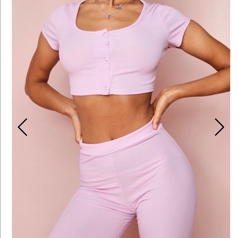 Ripped cropped top & cycling shorts